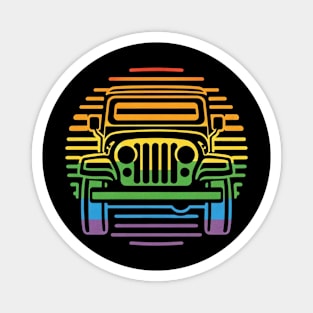 jeep Ride with Pride Magnet